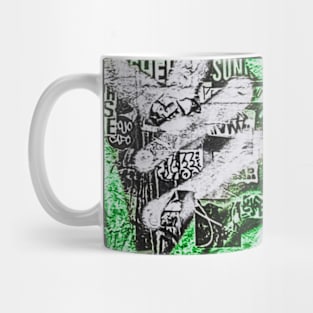 Street Art NYC Fluo Green Graffiti Mug